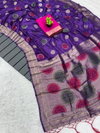 Tew Tussle With Contrast Blouse Sarees Wholesale Clothing Distributors In India